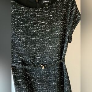 Express Black and White Business Dress